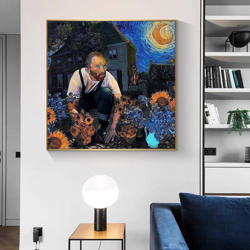 Sunflowers & Blue Sky Canvas Print — view 4