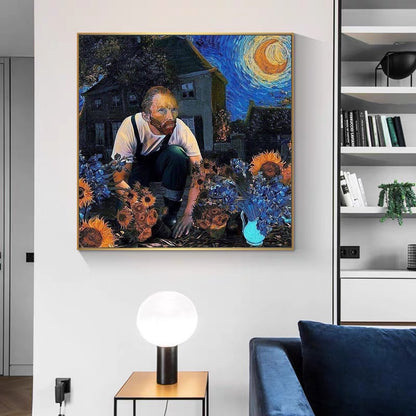 Sunflowers & Blue Sky Canvas Print — view 4