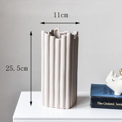 Nordic Irregular Ceramic Vase — view 6
