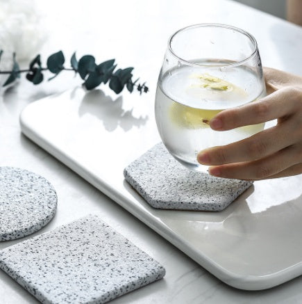 Granite-Effect Ceramic Coaster — view 4