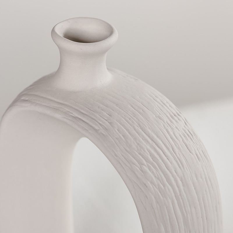 White Ceramic Vase — view 5