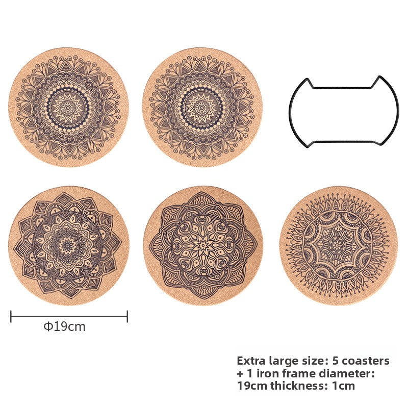 Mandala Cork Coaster Set — view 19