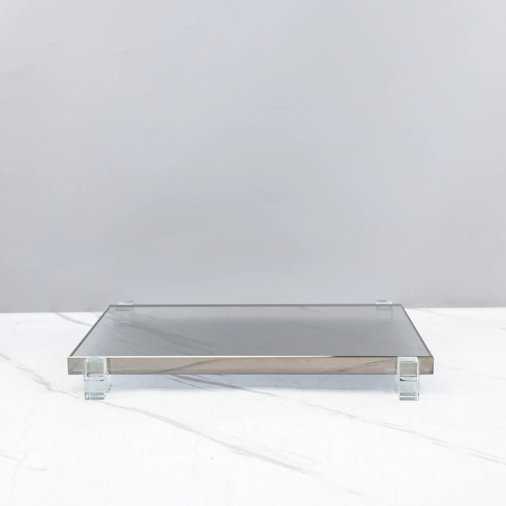 Smoke-Grey Crystal Tray, decorative tray — view 6