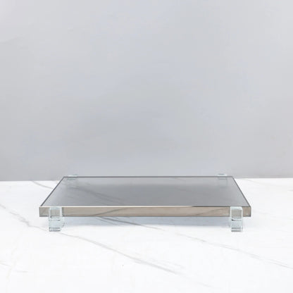 Smoke-Grey Crystal Tray, decorative tray — view 6
