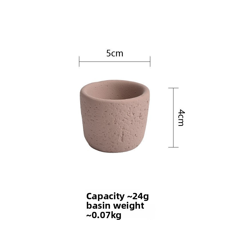 Cement Pillar Candle Holder, concrete decor — view 10