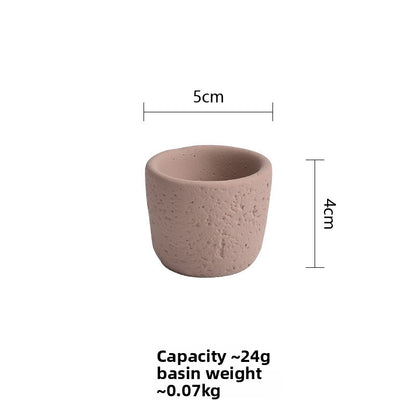 Cement Pillar Candle Holder, concrete decor — view 10