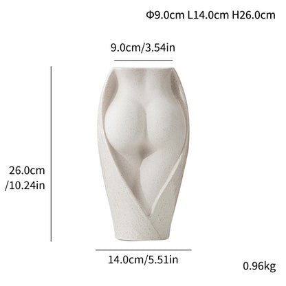 Modern Office Ceramic Vase, desk vase — view 6
