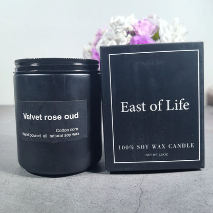 Frosted Glass Smokeless Soy Candle — view 4