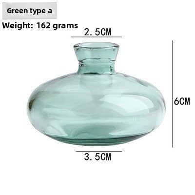 Transparent Coloured Vase, tinted glass — view 12