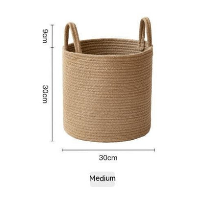Cotton Laundry Storage Basket — view 5