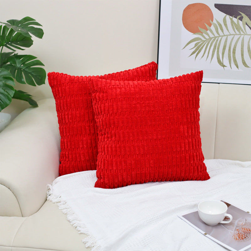 Boho Striped Corduroy Pillow Cover — view 17