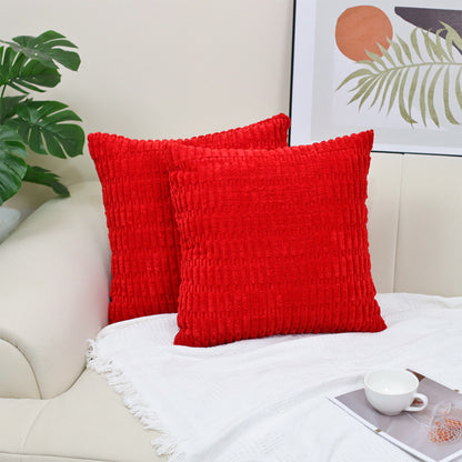 Boho Striped Corduroy Pillow Cover — view 17