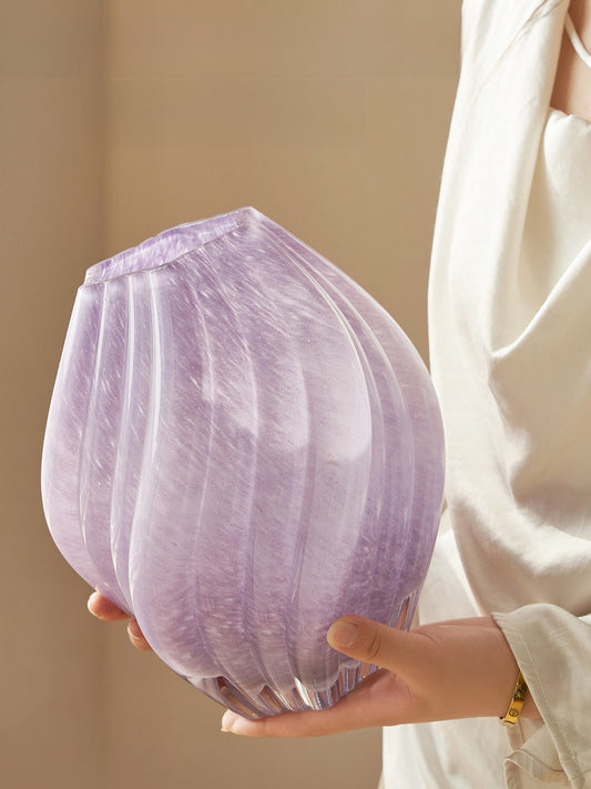 Hand-Blown Irregular Glass Vase — organic glass decor | BYHIMSELF