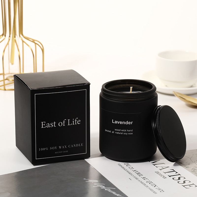 Frosted Glass Smokeless Soy Candle — view 5