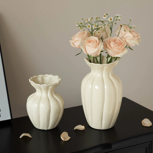 Retro Ceramic Vase — vintage-style Nordic vase | BYHIMSELF