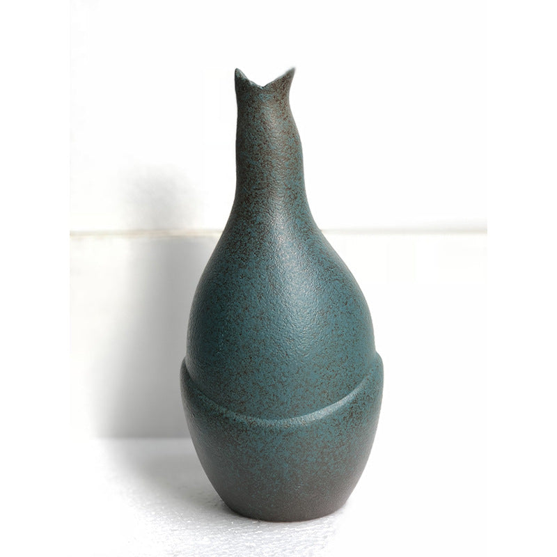 Small Kiln-Glazed Ceramic Vase — view 12