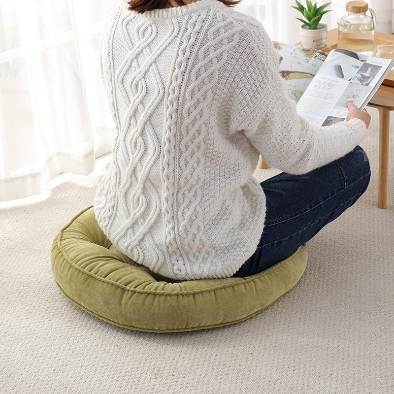 Solid Colour Corduroy Padded Cushion — view 3