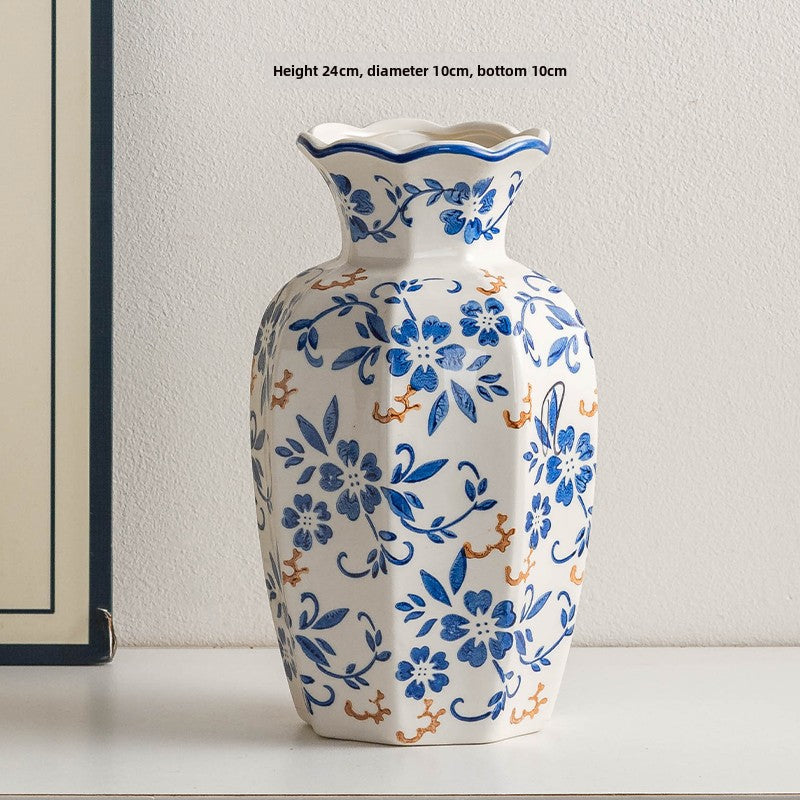 Blue & White Porcelain Vase — view 17
