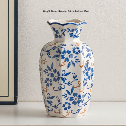 Blue & White Porcelain Vase — view 17