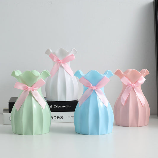 Origami Fold Vase, Scandinavian ceramic vase — view 2