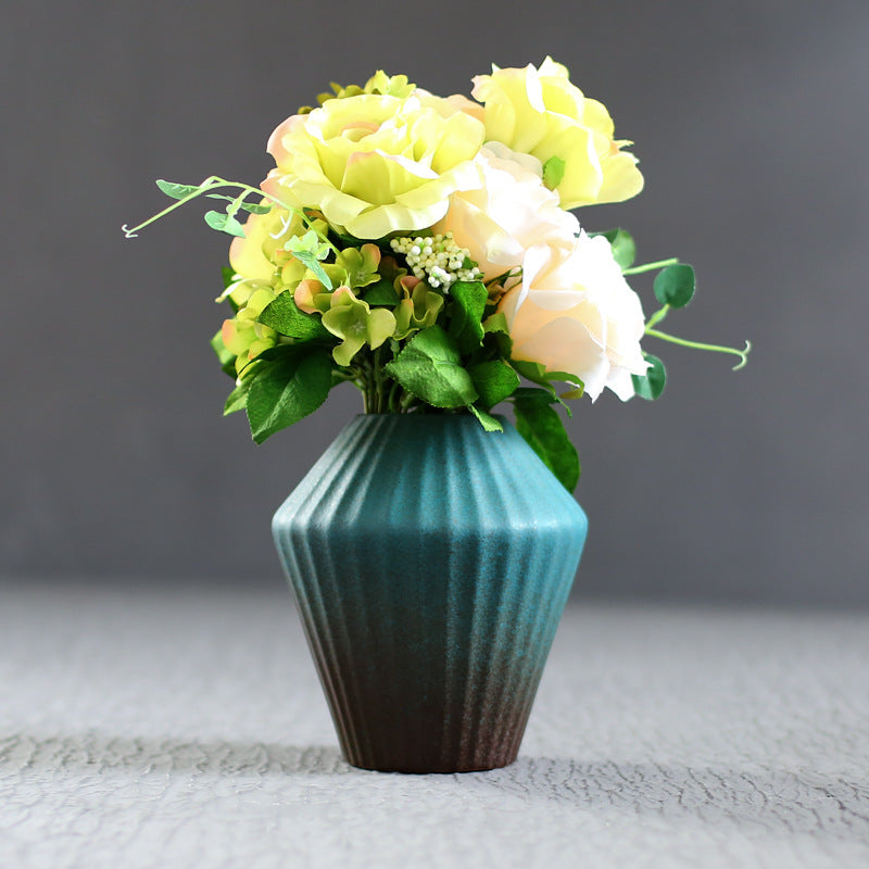 Small Kiln-Glazed Ceramic Vase — view 3