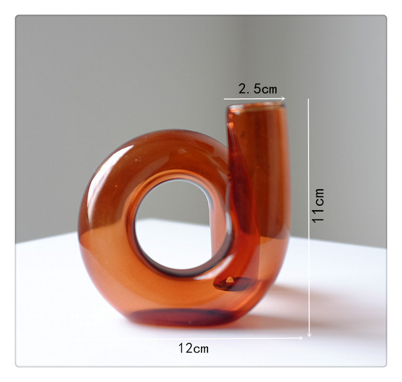 Clear Glass Candle Holder — view 4
