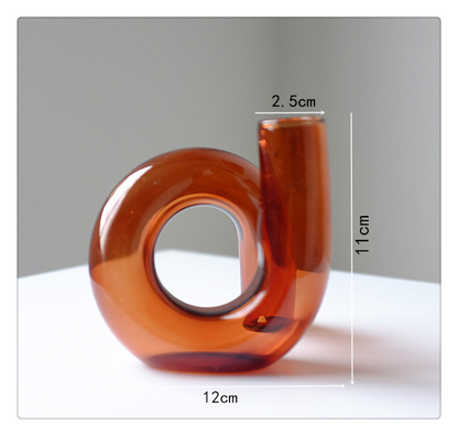 Clear Glass Candle Holder — view 4