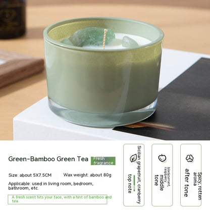 Crystal-Topped Soy Aromatherapy Candle — view 10