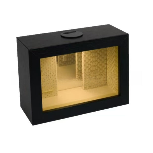 Creative Wooden Abyss Mirror Photo Frame, wooden abyss mirror frame — view 6