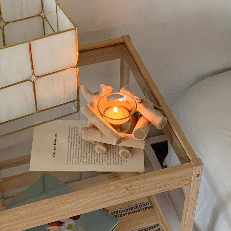 Driftwood-Style Candle Holder — view 3