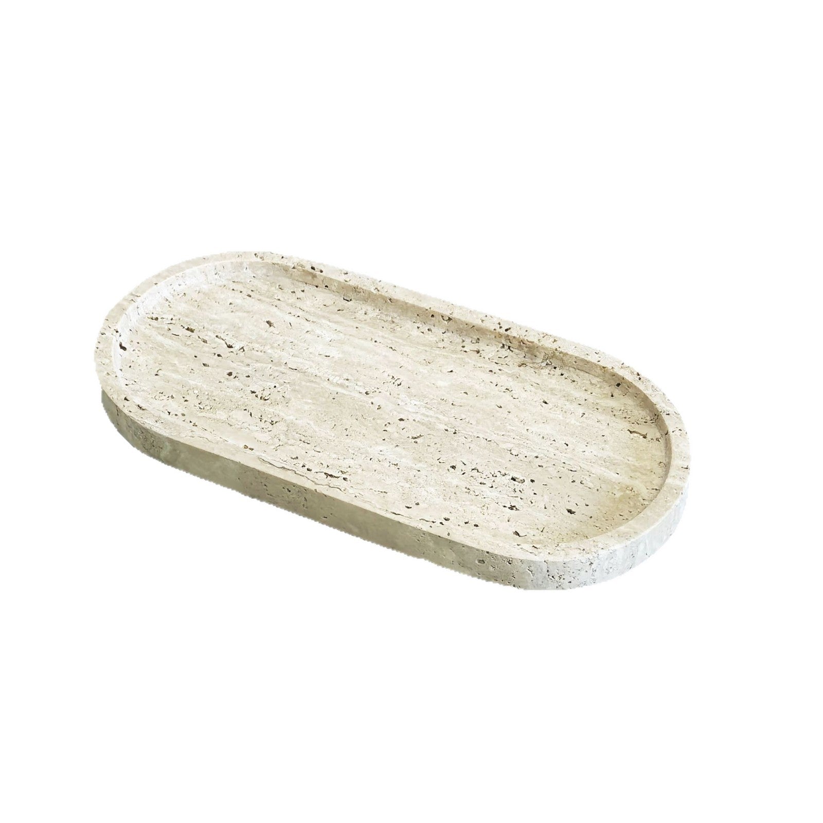 Oval Travertine Tray, stone tray — view 5