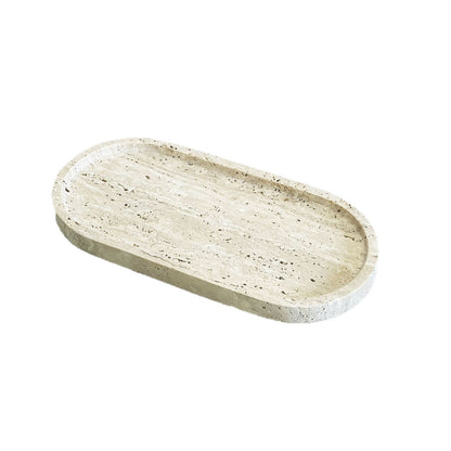 Oval Travertine Tray, stone tray — view 5