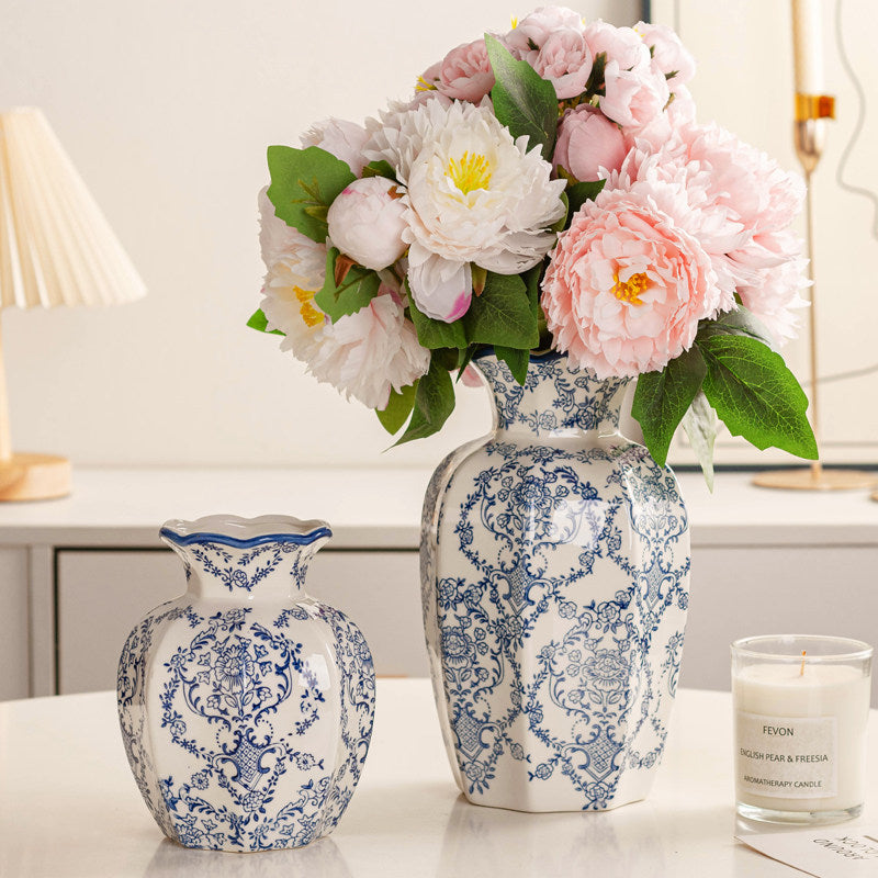 Blue & White Porcelain Vase — view 19