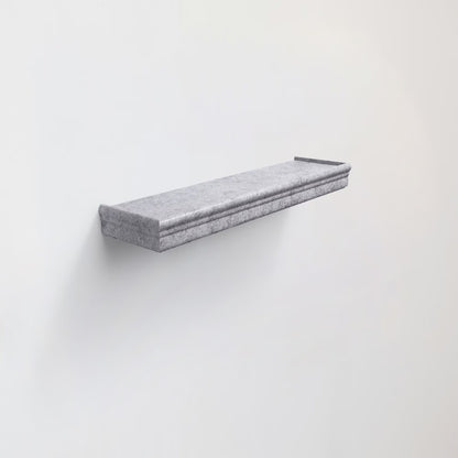 Invisible-Bracket Floating Shelf Grey — minimal wall shelf | BYHIMSELF