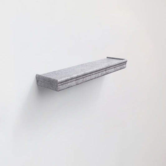 Invisible-Bracket Floating Shelf Grey — minimal wall shelf | BYHIMSELF