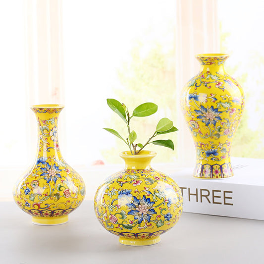 Hand-Painted Vase, painted ceramic — view 2