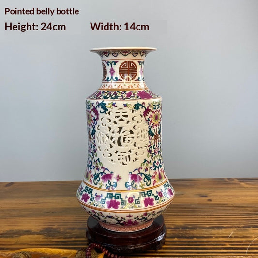 Pastel Vintage Ceramic Vase — view 2