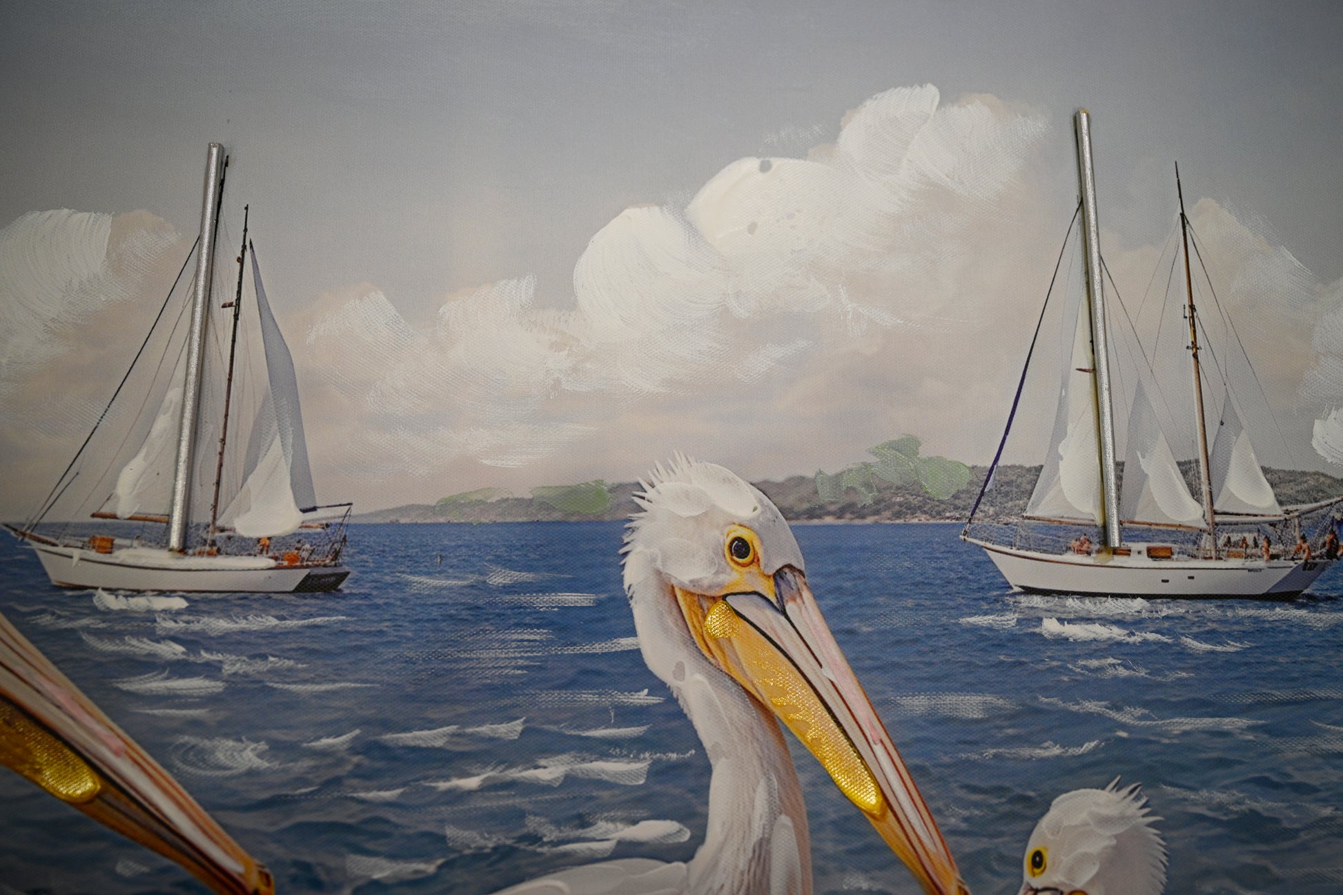 Coastal Seagull Canvas Print — view 2