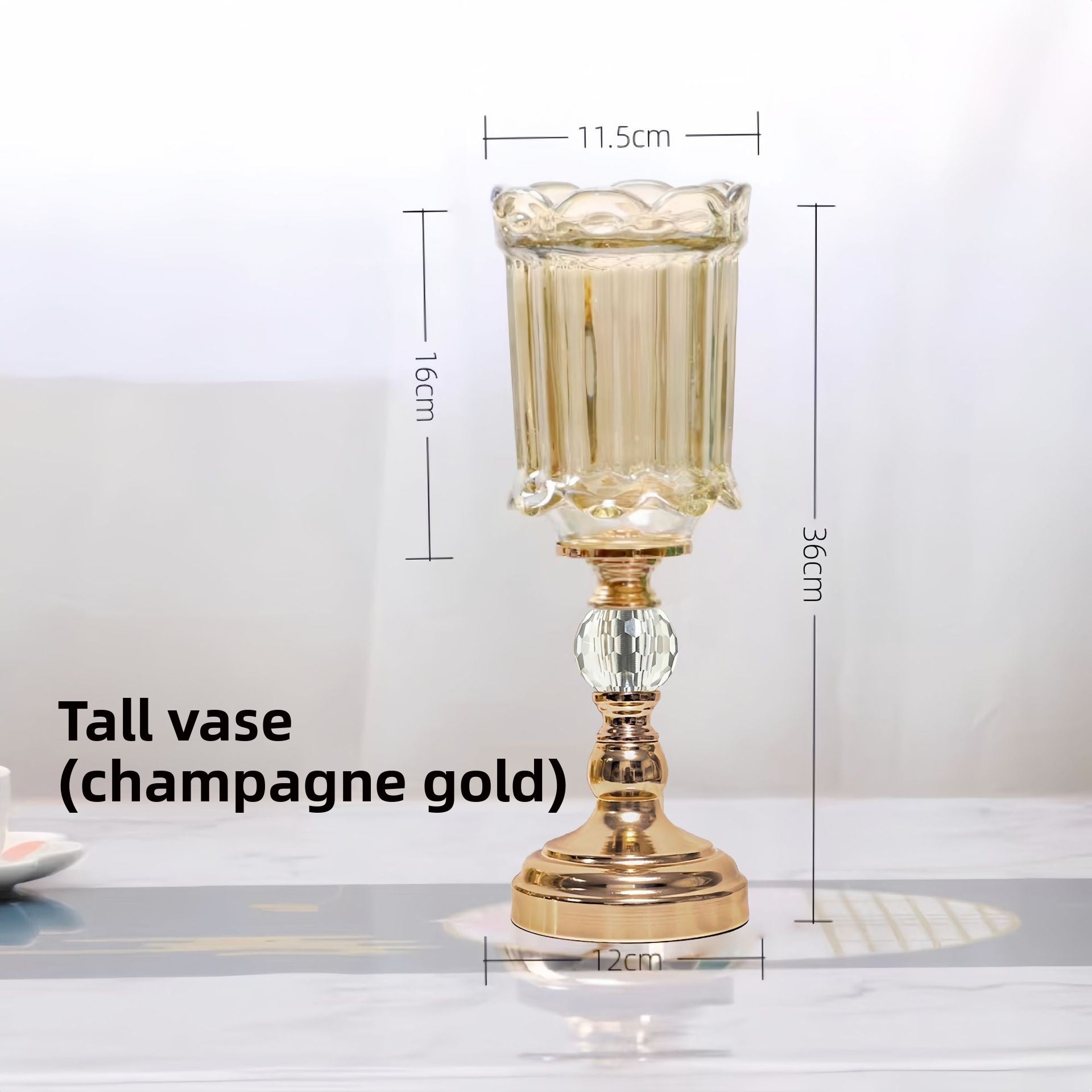 Artisan Glass Vase, hand-crafted glass — view 7