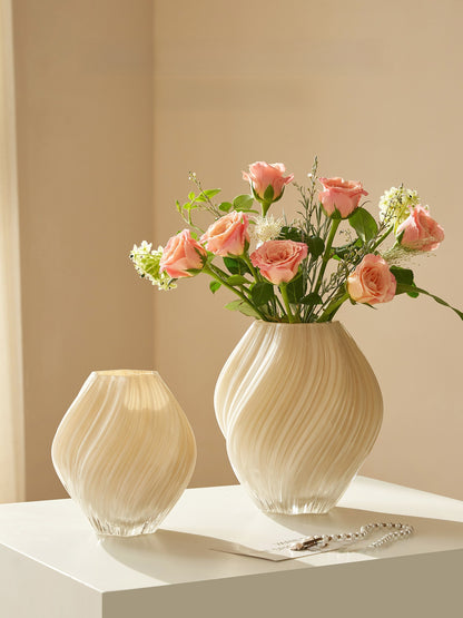 Hand-Blown Irregular Glass Vase, glass vase — view 3