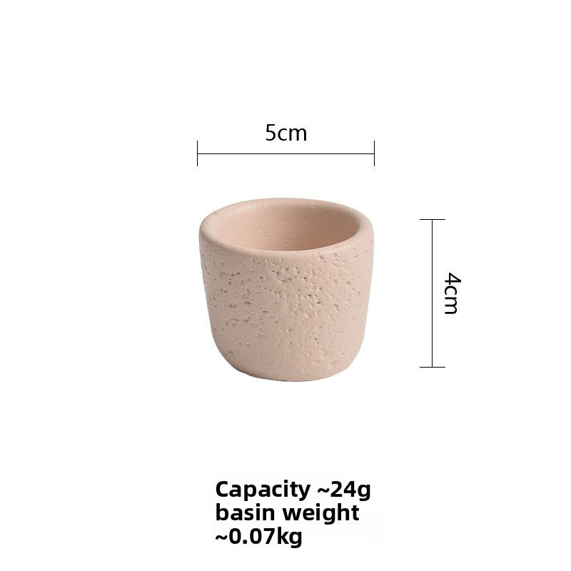 Cement Pillar Candle Holder, concrete decor — view 9