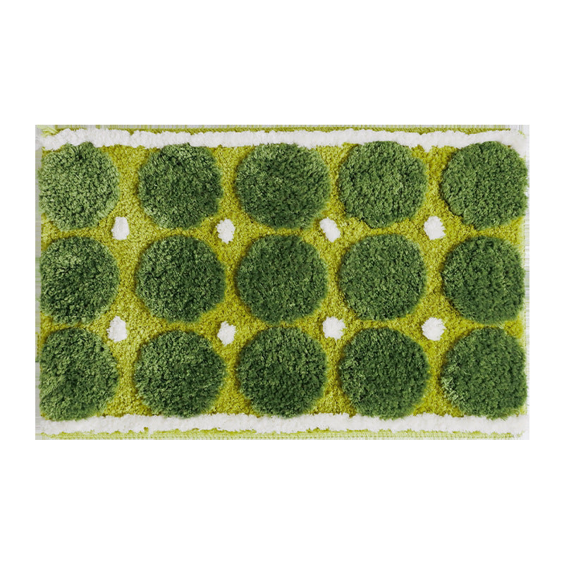 Moss Green Plush Non-Slip Rug — view 3