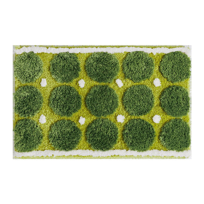 Moss Green Plush Non-Slip Rug — view 3