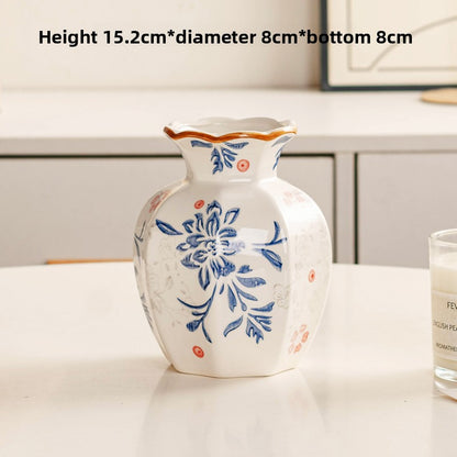 Blue & White Porcelain Vase, porcelain decor — view 6