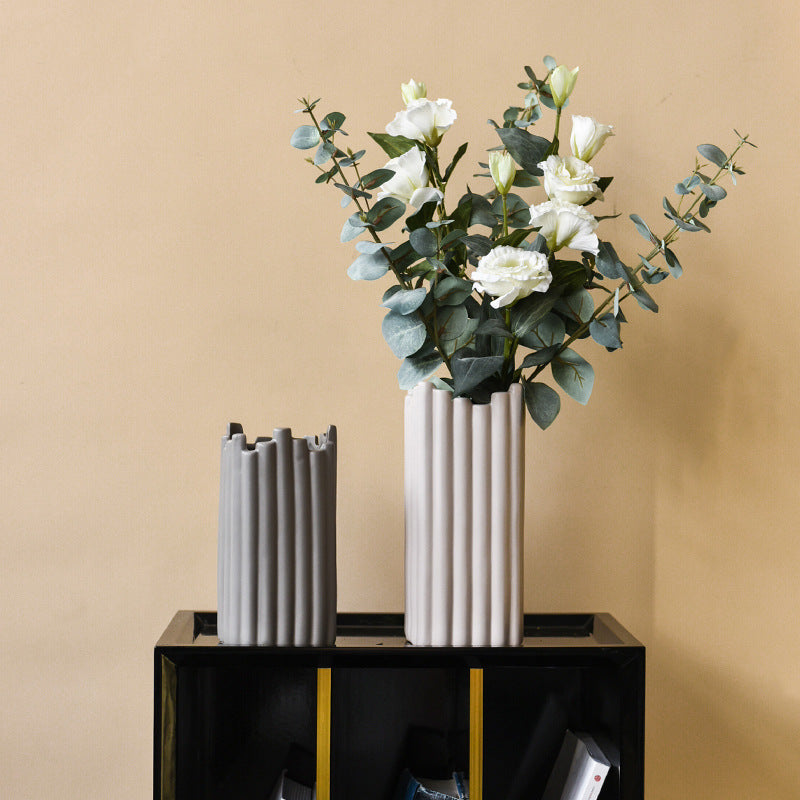 Nordic Irregular Ceramic Vase — view 2