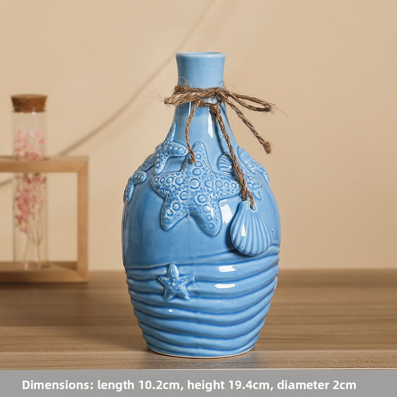 Mediterranean Ceramic Vase, ceramic decor — view 7