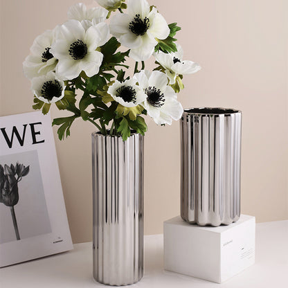 Straight Tube Ceramic Vase — view 3