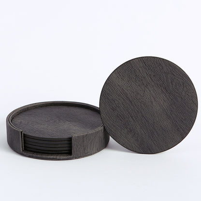 Double-Sided Leather Coaster Set — view 8