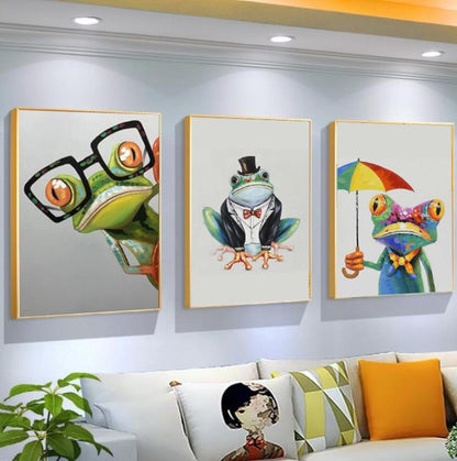 Graffiti Frog Art Print — playful urban wall art | BYHIMSELF