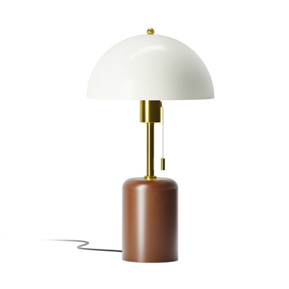 Vintage Solid Wood Bedside Table Lamp — view 5